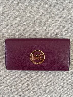 Michael Kors Large Burgundy Wallet
